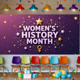 thumbnail image 7 of LUUFILx Women's History Month Celebration Banner Colorful Event Backdrop Background Wall Decors Party Supplies Photography Props Festival Decorations, 7 of 7