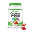 Orgain Organic Plant Based Protein Powder, Strawberries & Cream - 21g of Protein, Vegan, Low Net Carbs, Gluten Free, Lactose Free, No Sugar Added, Soy Free, Non-GMO, 2.03 Lb