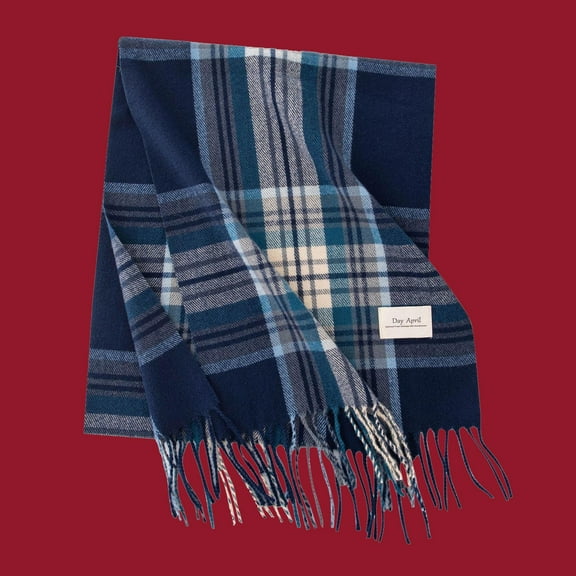 Plaid Scarf - Ultra Soft, Warm Winter Wrap with Classic Checkered for Ideal Christmas Gift，Womens Christmas Plaid Thick Warm Shawl Scarf