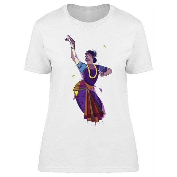 Bharatanatyam Dance Style T-Shirt Women -Image by Shutterstock, Female Medium