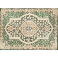 thumbnail image 1 of Ahgly Company Indoor Rectangle Traditional Golden Blonde Gold Medallion Area Rugs, 7' x 9', 1 of 6