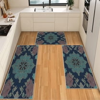 IsecretJoy Washable Kitchen Rugs Sets of 3, Non Slip Kitchen Mats for Floor Waterproof & Stain Resistant Runner Rug for Kitchen, Laundry Room, Hallway