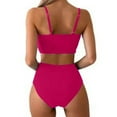 thumbnail image 3 of Oplxuo One Piece Swimsuit for Women Huge Bow Sexy Cutout Tummy Control Bathing Suit Modest Beach Slimming Swimwear, 3 of 3