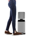 thumbnail image 5 of happimess Betty Retro Mini 3.2-Gallon Step-Open Trash Can, Gloss Gray, HPM1012E, 5 of 7