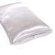 thumbnail image 3 of 1 par de fundas de almohada de satén de seda brillante y sedoso de lujo para cabello y piel facial, 51 x 102 cm (blanco), 3 of 3