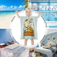 thumbnail image 4 of Pompompurin Kids Beach Towels with Hood Soft Quick Dry Absorbent Hooded Towels Bath Robe for Swim Pool Bath Poncho Towels, 4 of 7