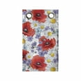 thumbnail image 1 of Flower Hanging Pocket Organizer, Purple Flowers Poppy and Daisy Summer Nature Wildflowers Graphic, Printed Polyester Storage Bag with Pockets, 9" x 16", Lavender Scarlet, 1 of 2