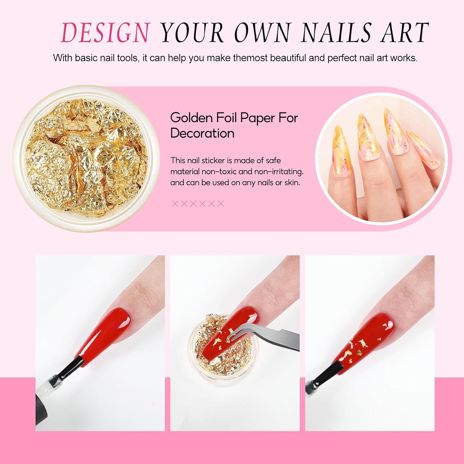 NeoMart - Acrylic Nail Kit with Drill and U V Light, Professional Nail Kit Acrylic Set for beginners with Everything 3PC Powder 24PC Glitter Fake Tips Decoration Nails Set DIY Home Salon