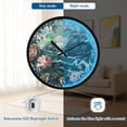 thumbnail image 5 of Voice Activated Clock with Glow Light 12 Inch Large Silent Wall Clock Battery Operated for Home Decor Elegant Nautical Scene, 5 of 8