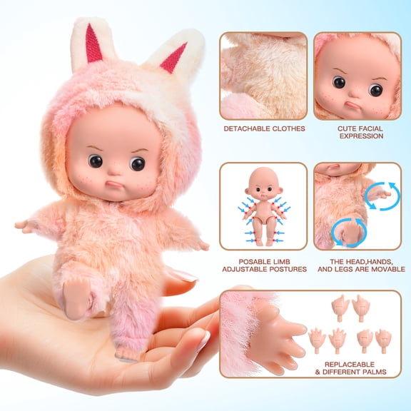 10.6 Inch Realistic Action Cute Doll - Toys For Modern Home Decor, Desktop Ornaments, Collectible Toy For Desk Accessories, Perfect Gift For Girls And Boys, Ideal For Christmas And Halloween