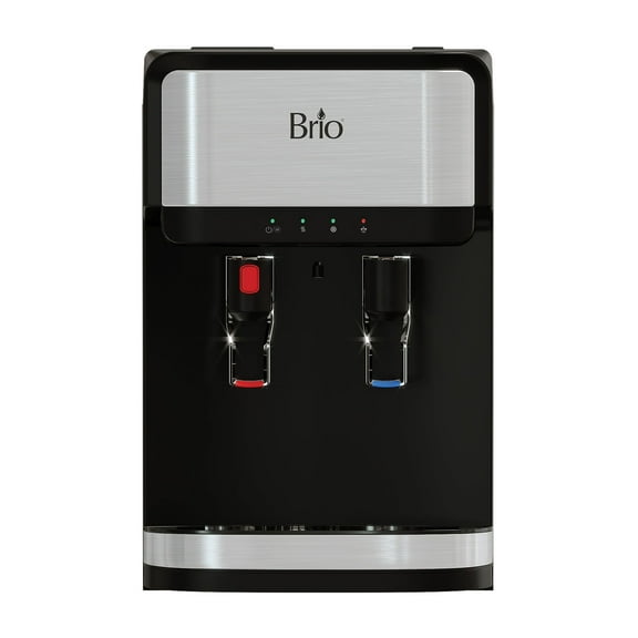 Brio CLCTPOU320UVF3P Countertop Water Dispenser with 3-Stage Filtration, Product Actual Height 19.3"