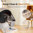 thumbnail image 3 of Thocod Tidy Cats Extra Large Stainless Steel Multi-Cat Litter Box with Lid and Litter Scoop, Beige, 3 of 7