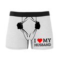 thumbnail image 5 of KHONTS Personalized Men's Funny Face Boxer Your Photo on Custom Underwear for Men I Love My Husband White M, 5 of 5