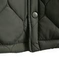 thumbnail image 5 of Sookity Mens Button Down Puffer Jackets Fleece Lined Quilt Jacket Big and Tall Fall Outwear Fashion Winter Warm Coats Windbreaker Lightweight Jackets,jaqueta masculina Army Green L, 5 of 8