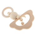 thumbnail image 3 of Grado Alimenticio De Silicona Bebé Mordedor De Dentición Juguetes Estilo 1- Macarena Pulsera de dentición de madera, 3 of 8