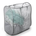 thumbnail image 2 of Mainstays Dual Pop-Up Mesh Hamper - Gray, 2 of 2