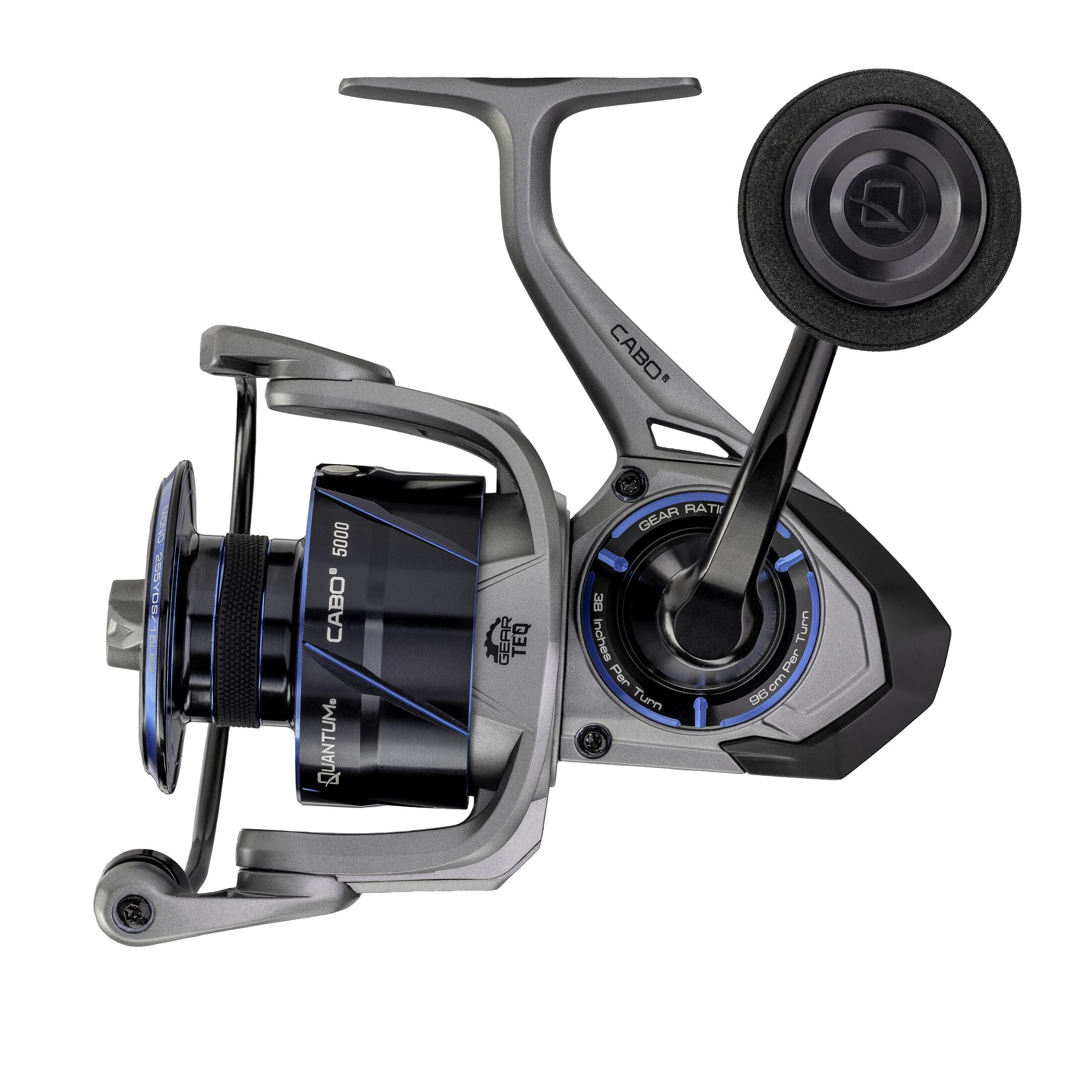 Quantum Cabo Spinning Fishing Reel, Size 5000, 5.6:1 Gear Ratio, 6+1 Bearings