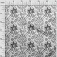 thumbnail image 3 of oneOone Polyester Spandex Gray Fabric Jacobean Floral Sewing Fabric By The Yard Printed Diy Clothing Sewing Supplies 56 Inch Wide, 3 of 4