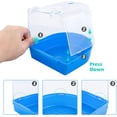 thumbnail image 3 of Geegoods Bird Bath Box Parakeet Caged Bird Bathing Tub with Water Injector for Small Birds Canary Budgies Parrots, 3 of 4