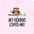 thumbnail image 4 of Inktastic My Nonnie Loves Me Grandchild Girls Baby T-Shirt, 4 of 5