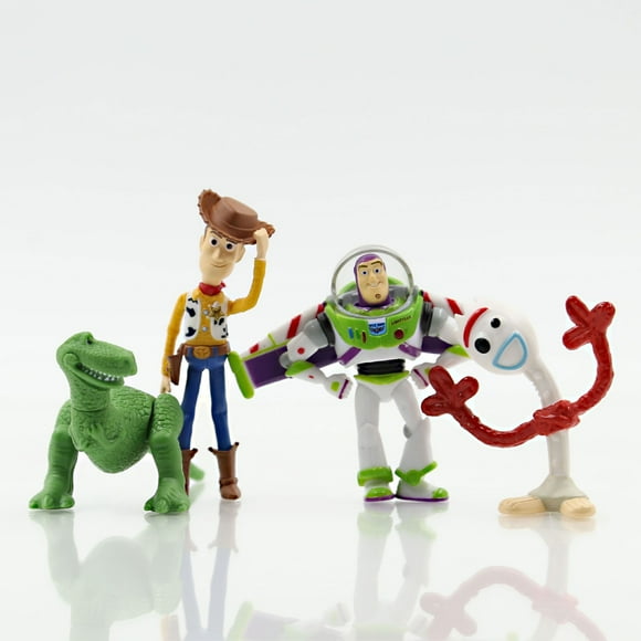 NAOJIE Toy Action Figures Story Toys Set,2-4 Inches Tall Action Figures with Woody,Buzz(4 Pack),Toy Story Little People,Toy Story Set,Toy Story Toys for Girls