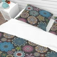 thumbnail image 4 of Designart 'Ornate Floral Texture' Bohemian & Eclectic Duvet Cover Set, 4 of 4