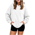 thumbnail image 2 of Neewe Womens Plain Classic Oversized Hoodies Pullover Sweatshirts Casual Clothes for Fall Winter, 2 of 7