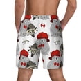 thumbnail image 4 of Fotbe Rabbit And Hedgehog Men’s Swim Trunks Quick Dry Swim Shorts Board Shorts with Mesh Lining-Medium, 4 of 9