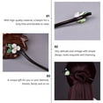 thumbnail image 6 of Traditional Chinese Wooden Hairpin with Flower Design and Tassel, Elegant Hair Chopsticks for Women, Green Accessory, 6 of 6