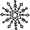 thumbnail image 1 of Printtoo Scrap-booking Conception de Flocon de Neige Rond en Bois Brun Bloc de Timbre en Caoutchouc-2 Pouces, 1 of 1