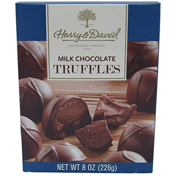 Harry And David Milk Chocolate Truffles, 8 Ounce Gift Box