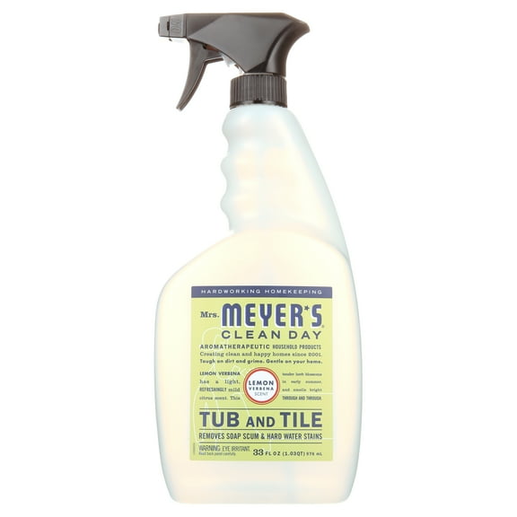 Mrs. Meyer's Clean Day Tub and Tile Cleaner, Lemon Verbena Scent, 33  fl oz Bottle