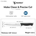 thumbnail image 4 of HUMBEE 8-Inch Slicer knife With Granton edge , Black, DT-40 Series, 4 of 7