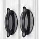 thumbnail image 3 of Billuyoard 4 pack/lote exquisita manija de puerta de Hardware artesanal a prueba de arañazos y anticorrosión para gabinetes Decoración del hogar blanco, 3 of 6