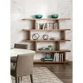 thumbnail image 2 of Bowery Hill 4-Shelf Contemporary Veneer Wood Bookcases in Brown, 2 of 6