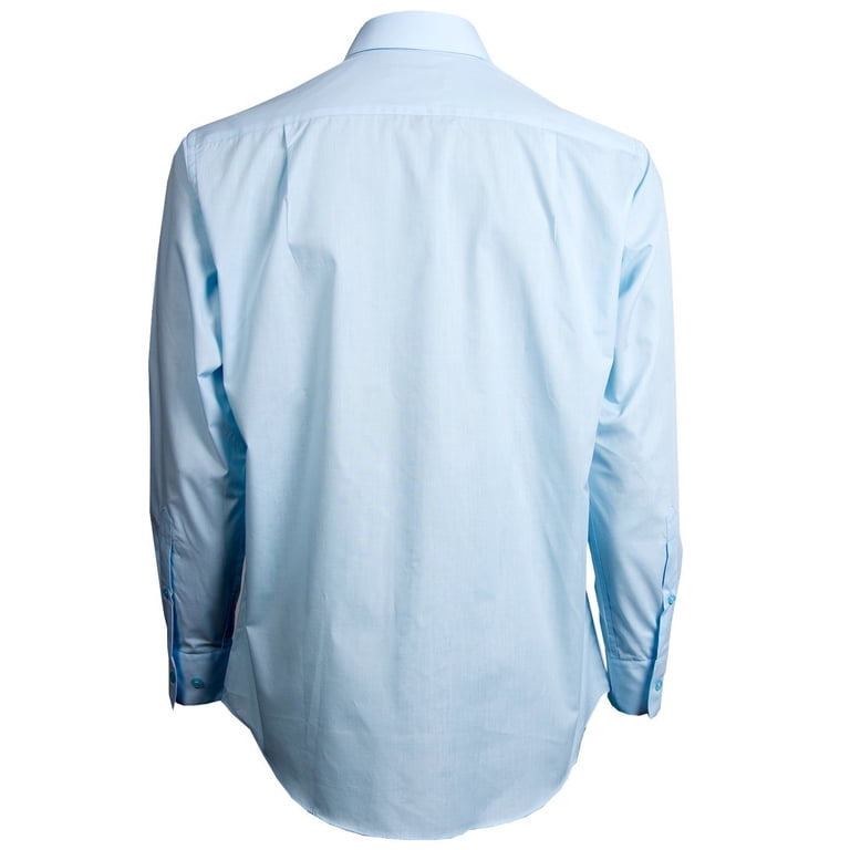 Pierre Cardin Mens Slim Fit Shirt (Aqua, 14-14.5 (32/33)) - Walmart.com