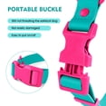 thumbnail image 6 of Wolfone Waterproof Adjustable Dog Collar for Small Medium Large Dogs Comfort Sturdy Odor Proof Easy Clean with Quick Release Buckle（Viridian Green Small）, 6 of 7