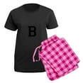 thumbnail image 5 of CafePress - Collegiate Monogram B Pajamas - Women's Short Sleeve Print T-Shirt and Pants Dark Cotton Pajama Set, 5 of 7