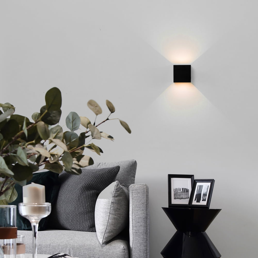 Modern Wall Sconce LED Waterproof Wall Lamp Aluminum with Adjustable Beam 10-Watt 3000K Warm White Indoor Outdoor for Bathroom Bedroom