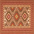thumbnail image 1 of Ahgly Company Indoor Square Persian Orange Traditional Area Rugs, 4' Square, 1 of 1