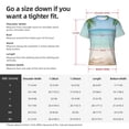thumbnail image 2 of Yiaed Starfish in Beach Print Mens Short Sleeve Tight Fit T-Shirt, Crewneck Casual Tee-Small, 2 of 5