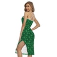 thumbnail image 2 of Irish Leaf St. Patrick'S Day Printed Cross Back Cami Dress, Irish St. Patrick'S Day Fashion Summer Maxi Sexy Casual Dress For Women, 2 of 4