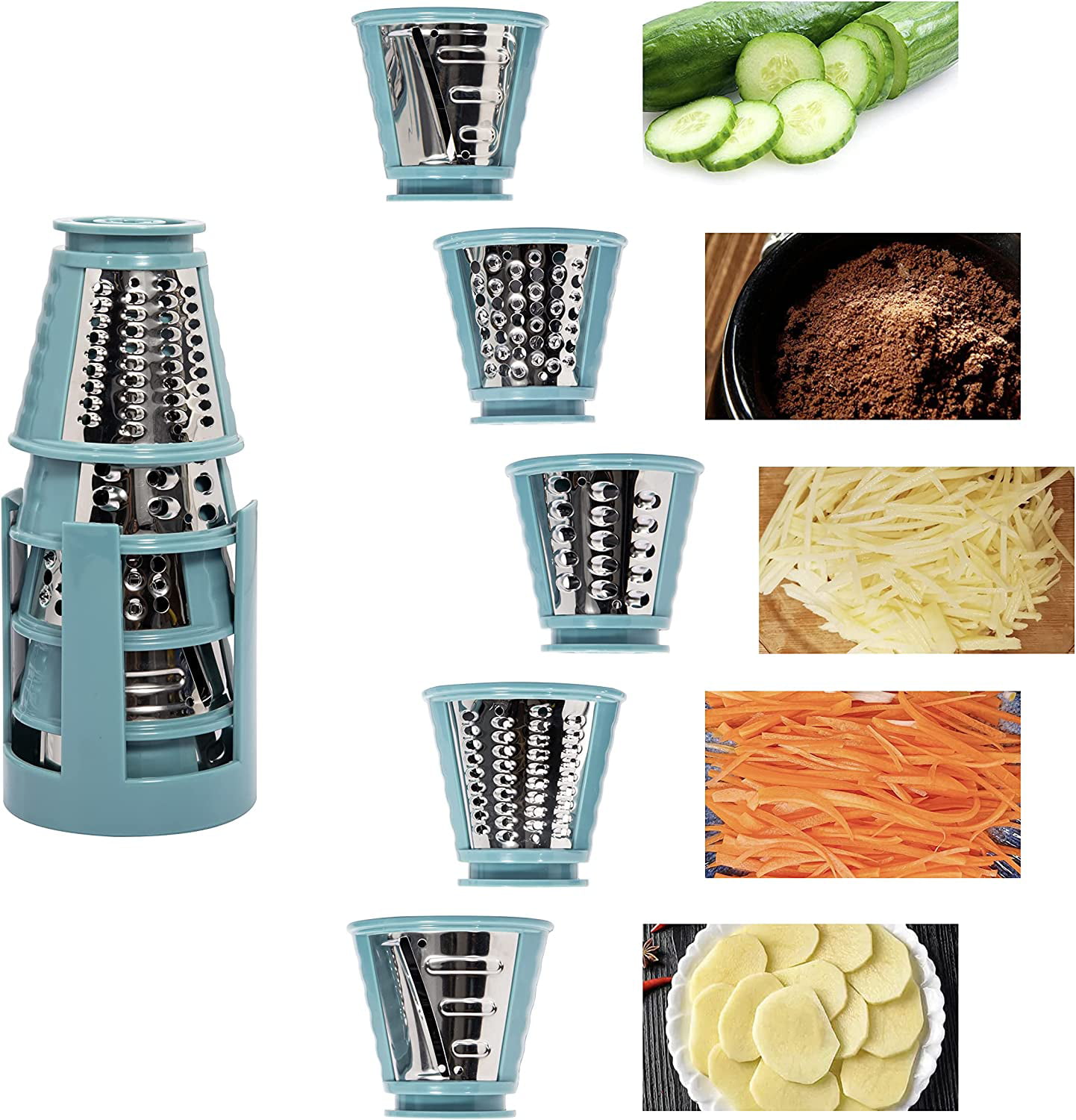  Mokero Automatic Electric Vegetable Grater 5 in 1