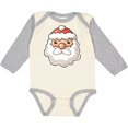 thumbnail image 3 of Inktastic Cute Santa Claus Face Boys or Girls Long Sleeve Baby Bodysuit, 3 of 5