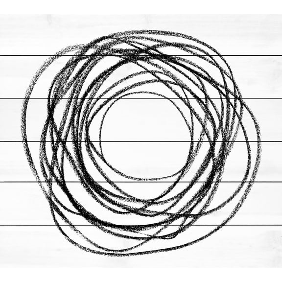 Marmont Hill Matter of Despair White Wood Wall Art, 12" x 12"