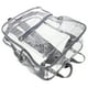 thumbnail image 1 of BRIGHTFUFU Mochila transparente resistente Mochila escolar decorativa Mochilas transparentes de PVC Mochila transparente para niñas, niños, mujeres y hombres (gris), 1 of 1