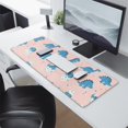 thumbnail image 2 of Long Mouse Pads for Desk,Pink Cartoon Dinosaurs Eggs Pattern Desk Mats on Top Of Desks, Desk Mouse Pad Extra Large with 3mm Non-Slip Base and Stitched Edge for Gaming,Office,Work,Home 31.5"x11.8", 2 of 6