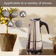 thumbnail image 2 of Cafetière Italienne, Machine à Café Classique à Percolateur, 430 Plaques de Cuisson en Acier Inoxydable, 2 of 10