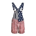thumbnail image 2 of Ticikt Unisex Printed Overalls Short Romper, Festival Jumpsuits 4th of July Kids Overalls,Color:Red,Size:12-13 Years, 2 of 7