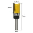 thumbnail image 2 of LOVIVER 2-Flute Straight Cutter Router Bits Woodwork 8mm Shank 3/4 Cutting Dia 2pcs, 2 of 8